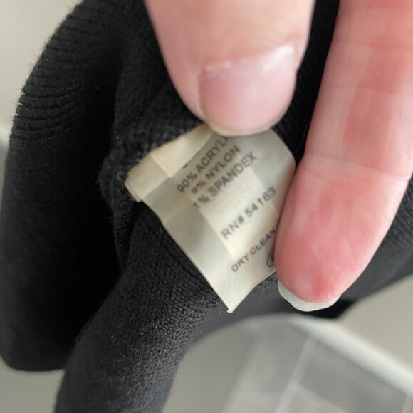 Ivanka Trump Black Knit 3/4 Sleeve Dress Small - Picture 3 of 4